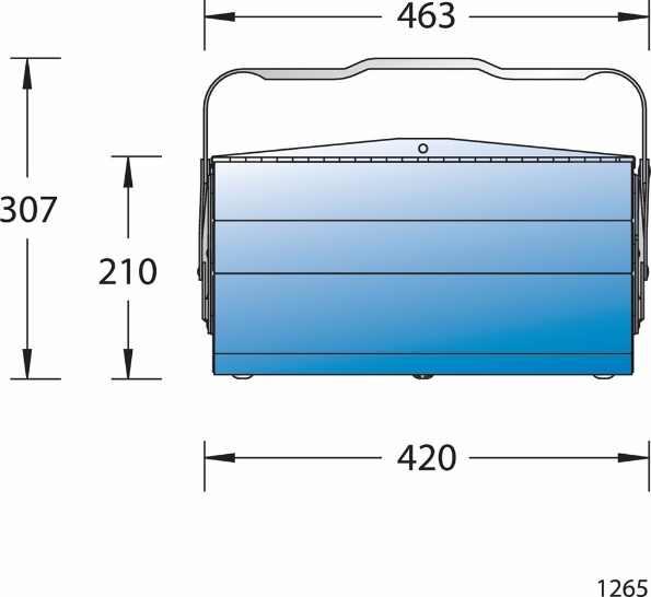 Afbeeldingen van GEDORE Gereedschapkist 5 vakken 1265 L