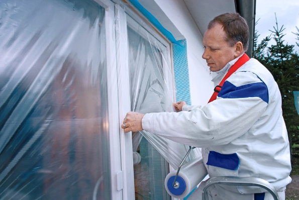 Afbeeldingen van tesa® Transparante oppervlaktebeschermingsfolie 4848 250mm x 100m