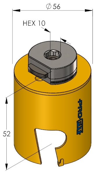 Afbeeldingen van ProFit Gatenzaag Multi Purpose 0908 56mm