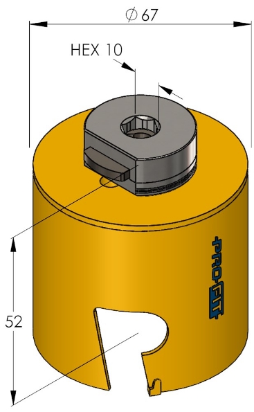Afbeeldingen van ProFit Gatenzaag Multi Purpose 0908 67mm