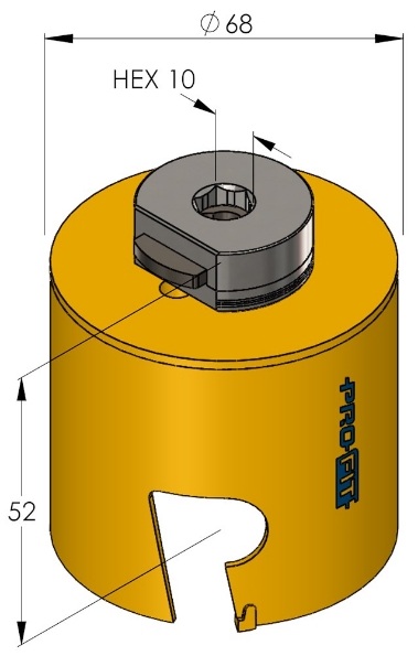 Afbeeldingen van ProFit Gatenzaag Multi Purpose 0908 68mm