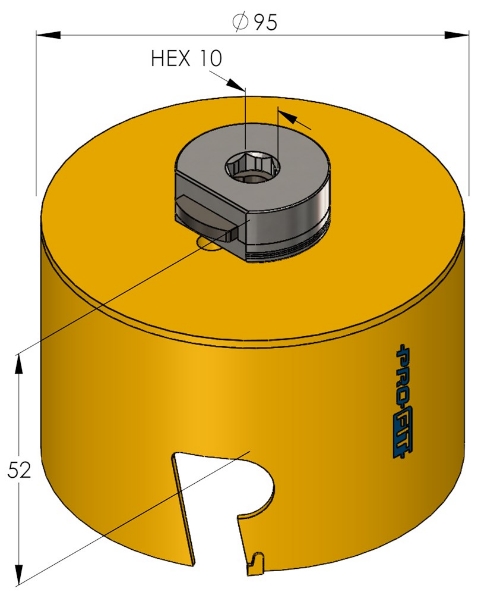 Afbeeldingen van ProFit Gatenzaag Multi Purpose 0908 95mm
