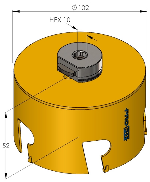 Afbeeldingen van ProFit Gatenzaag Multi Purpose 0908 102mm