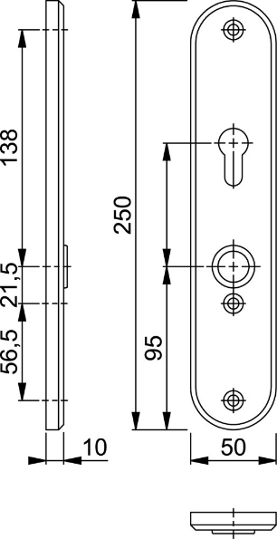 Afbeeldingen van HOPPE Veiligheidsschild binnen ovaal comfort 3214S PC72
