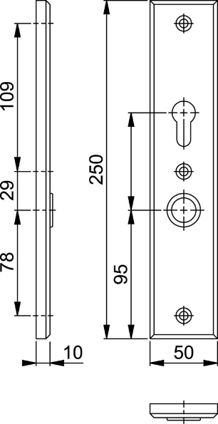 Afbeeldingen van HOPPE Veiligheidsschild binnen recht comfort 2214S PC72 F1