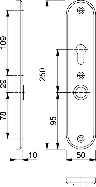 Afbeeldingen van HOPPE Veiligheidsschild binnen ovaal comfort 3214S PC72