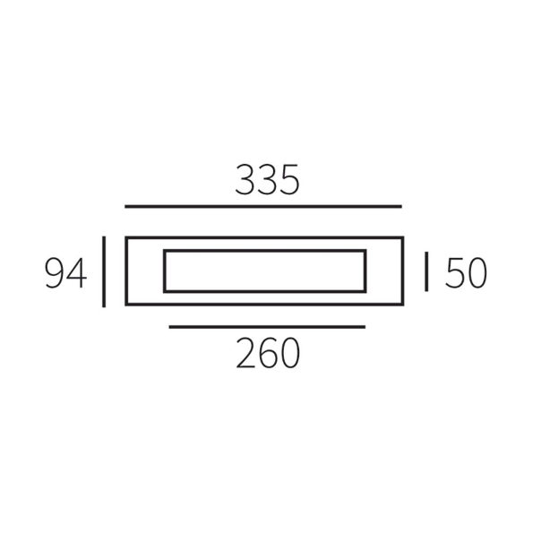 Afbeeldingen van Serafini Briefplaat Rechthoek RVS