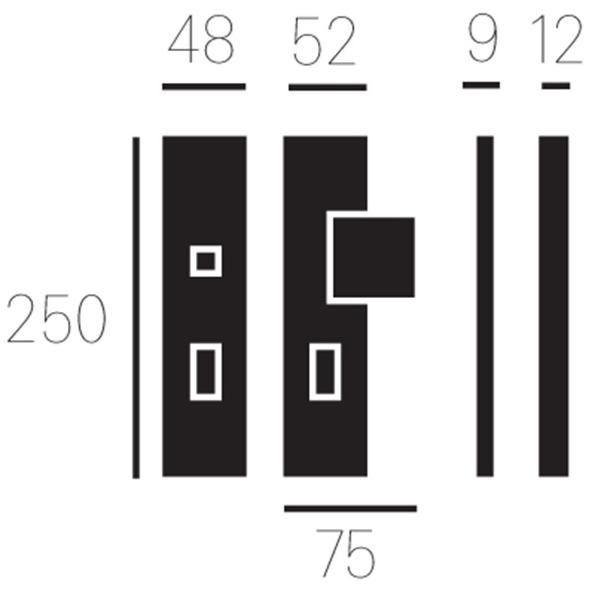 Afbeeldingen van Mariani Veiligheidsschild PVD messing Kira UTB PC72 SKG3