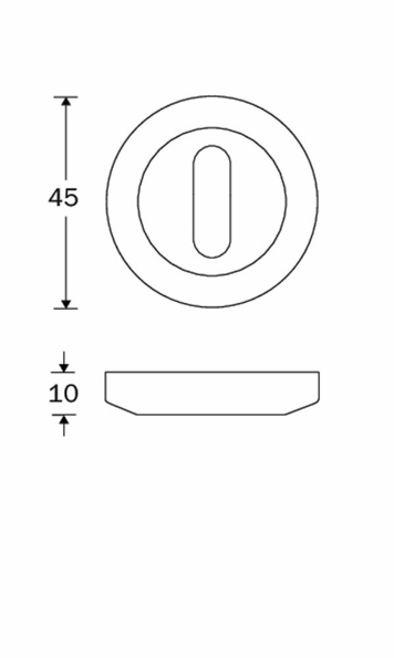 Afbeeldingen van Wallebroek Sleutelrozet charme hout