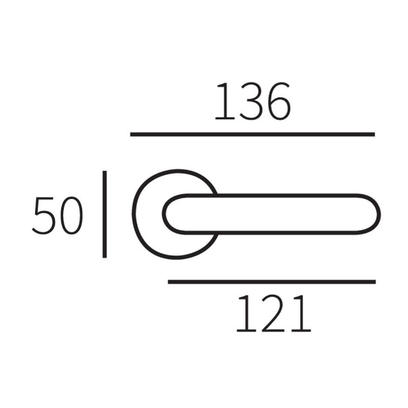 Afbeeldingen van Reguitti Deurkruk Torino chroom/zwart