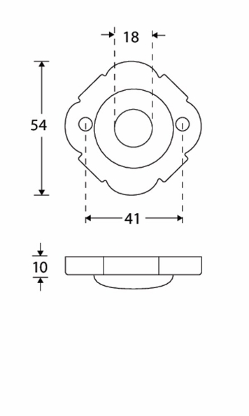Afbeeldingen van Mi Satori Krukrozet Nouveau antiek nikkel