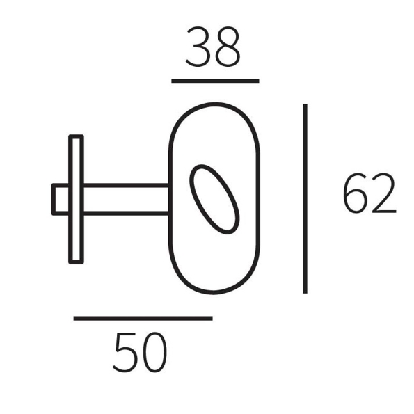 Afbeeldingen van Mariani Voordeurgrendel Vienna 50mm pvd inox