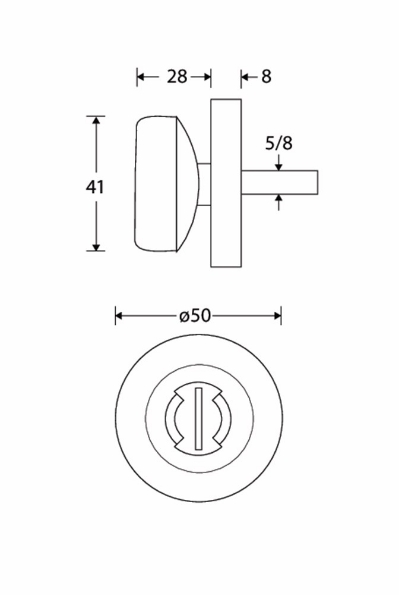 Afbeeldingen van Mi Satori Vrij - bezet garnituur Elegant mat chroom
