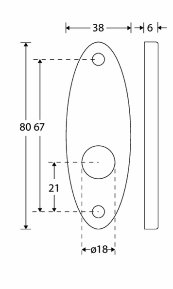 Afbeeldingen van Mi Satori Patentrozet Elips glans nikkel