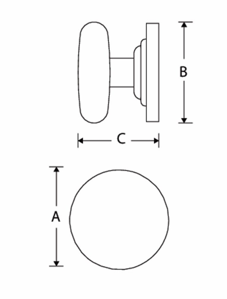 Afbeeldingen van Mi Satori Meubelknop Elegant messing gepolijst gelakt