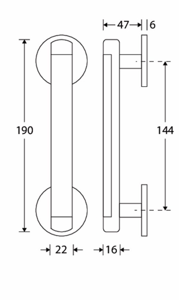 Afbeeldingen van Mi Satori Deurgreep Dual glans nikkel