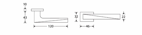 Afbeeldingen van M&T Krukgarnituur Mini V mat zwart