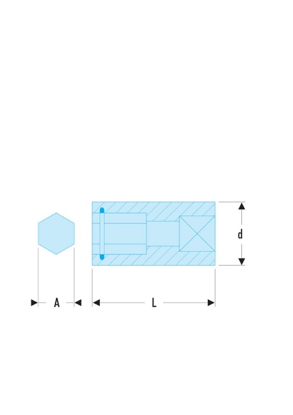 Afbeeldingen van Facom Bithouderdop met standaard borgring 1/4" - 6,35 mm