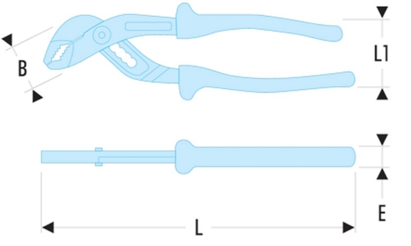 Afbeeldingen van Facom Waterpomptang VDE 250mm