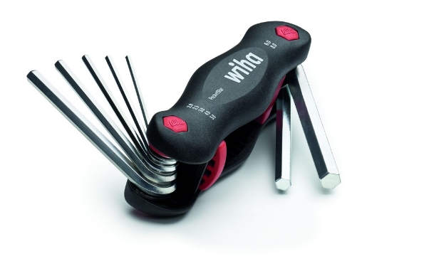 Afbeeldingen van Wiha Multitool PocketStar Zeskant 7-delig SB-versie met euroslot ophanger 351P
