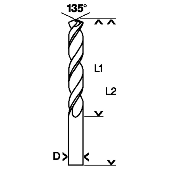 Afbeeldingen van Bosch Metaalboren HSS-Co, DIN 338 3.5x39