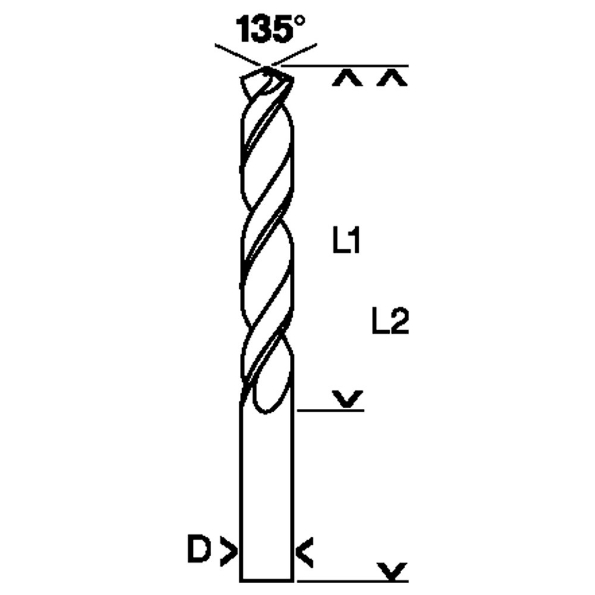 Afbeeldingen van Bosch Metaalboren HSS-Co, DIN 338 4.5x47