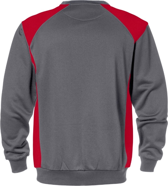 Afbeeldingen van FRISTADS Sweatshirt 7148 SHV Grijs/rood M