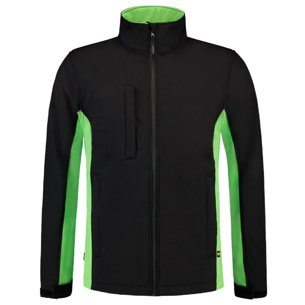 Afbeeldingen van TRICORP WORKWEAR Softshell Bicolor 402002 zwart/lime XS