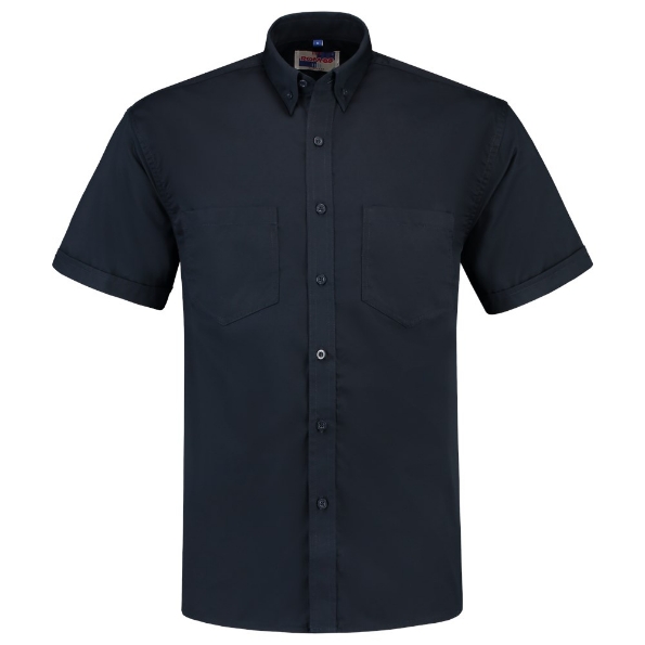 Afbeeldingen van TRICORP CASUAL Werkhemd Korte Mouw Basis 701003 navy M