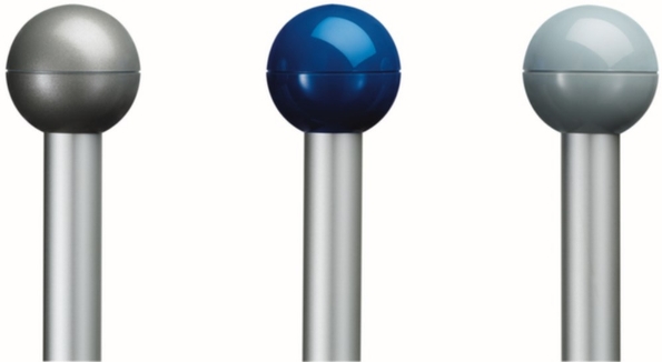 Afbeeldingen van Hebel wandhouder met 2-zijarm 132cm grijs, 6253084 