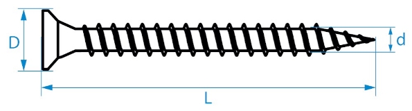 Afbeeldingen van QZ Spaanplaatschroeven platkop Pozidriv (staal gehard verzinkt) QZ 801 4,0x50