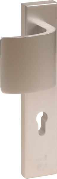 Afbeeldingen van Oxloc veiligheidslangschild met deurduwer aluminium