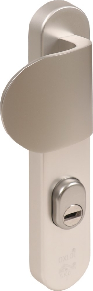 Afbeeldingen van Oxloc veiligheidslangschild met deurduwer met kerntrekbeveiliging rvs