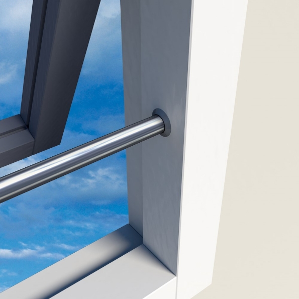 Afbeeldingen van SecuBar Barrière stang 16mm 149cm RVS SKG2