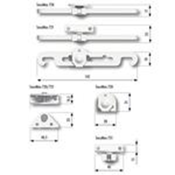 Afbeeldingen van SecuMax Raamuitzetter afsluitbaar 720  t.b.v. buitendraaiend raam, wit