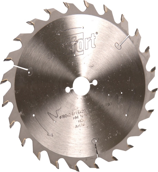 Afbeeldingen van Kelfort Cirkelzaagblad hard metaal, 180 x 2.6 mm, asgat 30 mm, 24 tanden, ws