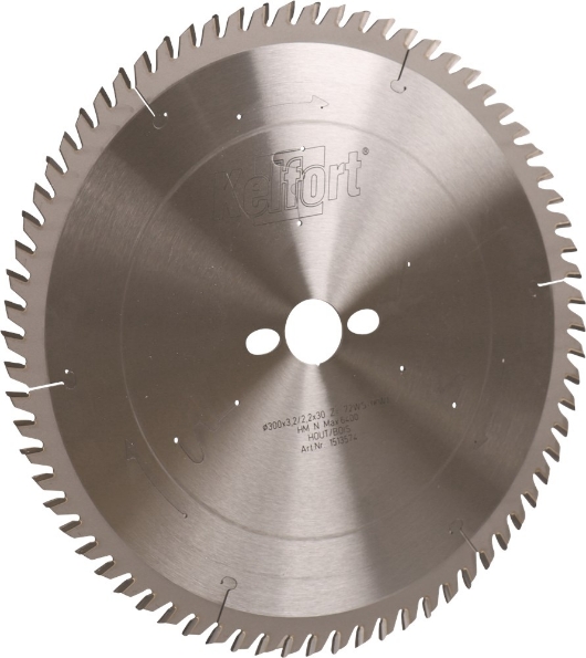 Afbeeldingen van Kelfort Cirkelzaagblad hard metaal, 300 x 3.2 mm, asgat 30 mm, 72 tanden, ws-kw
