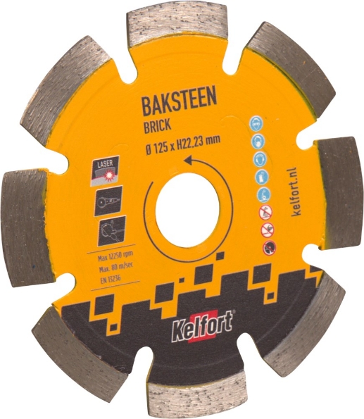 Afbeeldingen van Kelfort Diamantzaagblad baksteen 125mm