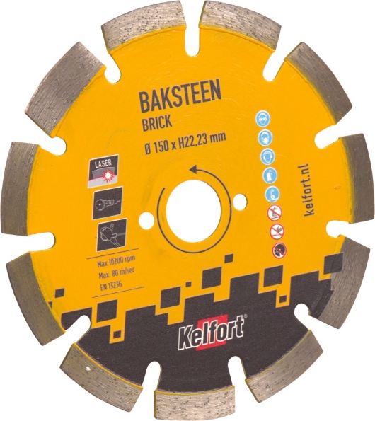 Afbeeldingen van Kelfort Diamantzaagblad baksteen 150mm