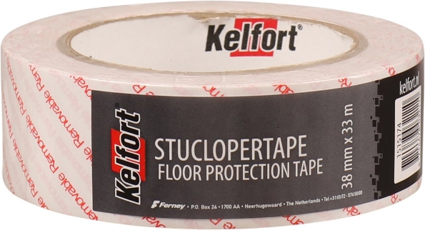 Afbeeldingen van Kelfort Stuclopertape 38 mm, 33 meter, verwijderbaar
