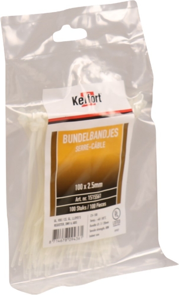 Afbeeldingen van Kelfort Bundelband, 100 x 2.5 mm, transparant
