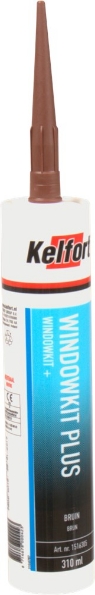 Afbeeldingen van Kelfort Beglazingskit WINDOWKIT PLUS bruin 310ml
