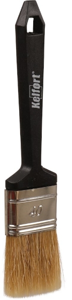 Afbeeldingen van Kelfort Wegwerpkwast 14 x 40 mm maat 40 wit haar