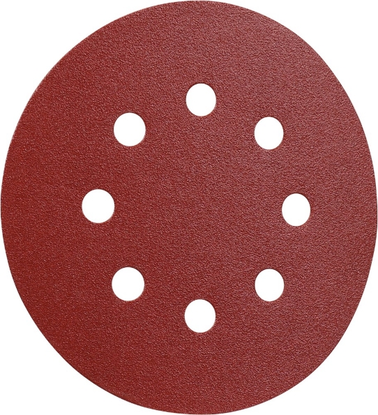 Afbeeldingen van Kelfort klitschuurschijf rood 8 gaten 125mm