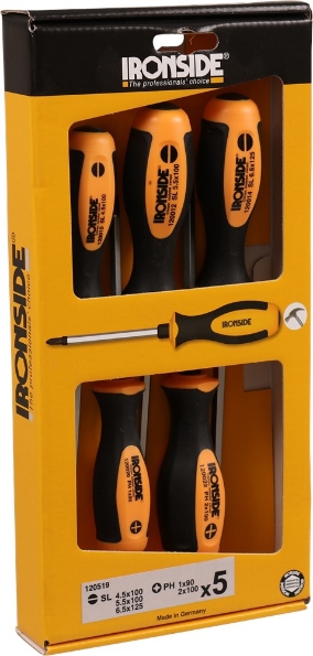 Afbeeldingen van Ironside Schroevendraaiersset Torx met stalen slagkap 5 delig