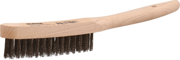 Afbeeldingen van Ironside Staaldraadborstel rvs 2 rijen