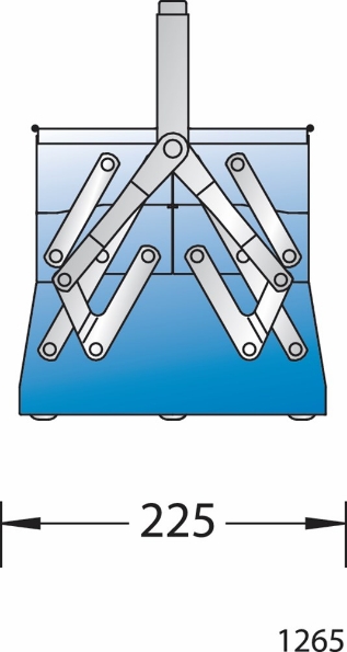 Afbeeldingen van GEDORE Gereedschapkist 5 vakken 1265 L