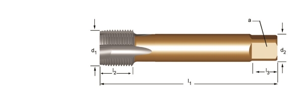 Afbeeldingen van Dormer G(BSP) Machinetap HSS-E PM, voor doorlopende gaten, DIN EP40 3/8"