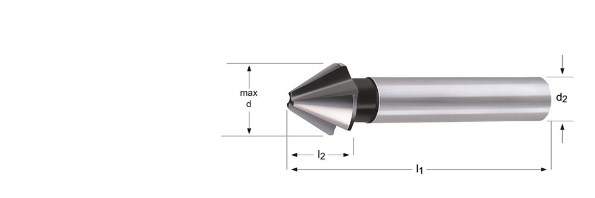 Afbeeldingen van Dormer HSS Verzinkboor 60°, DIN334C G135 16,0mm