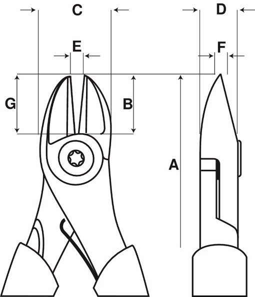 Afbeeldingen van BAHCO Zijsnijtang 2101GC 180mm